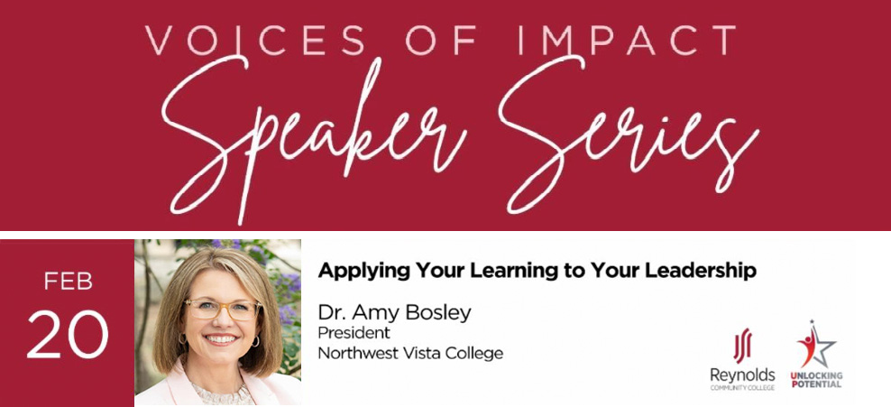Voices of Impact Speaker Series, Dr. Amy Bosley